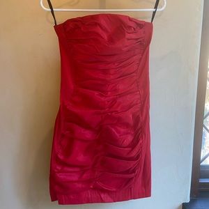 Strapless Ruby Red Jessica Mcclintock Dress